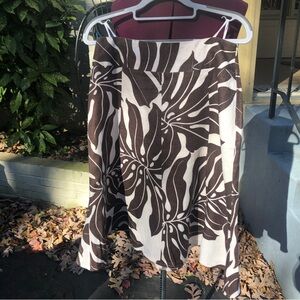 PROMIS Linen Cream and Brown Skirt